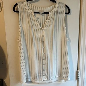 A New Day pinstripe buttondown blouse